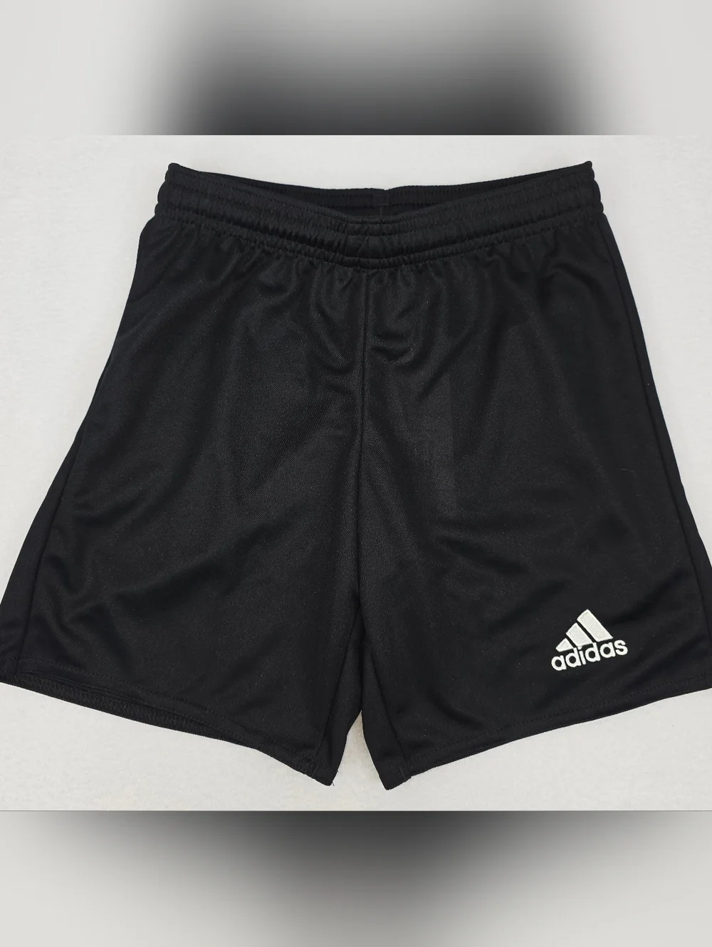 Adidas Boy's Black Athletic Training Shorts with Logo Size XS (7-8) NWT AH-1816